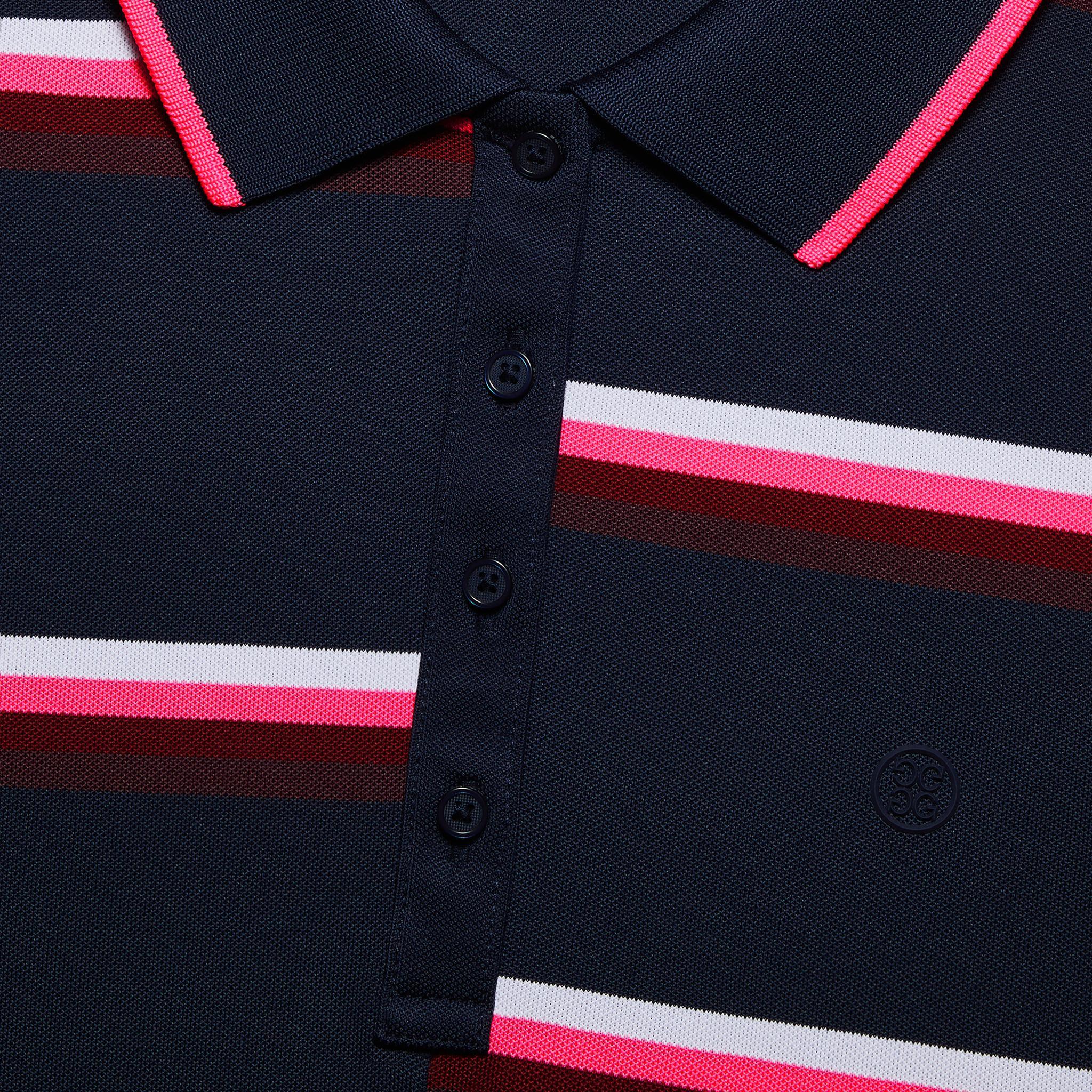 OFFSET STRIPE TECH PIQUÉ POLO Product Image