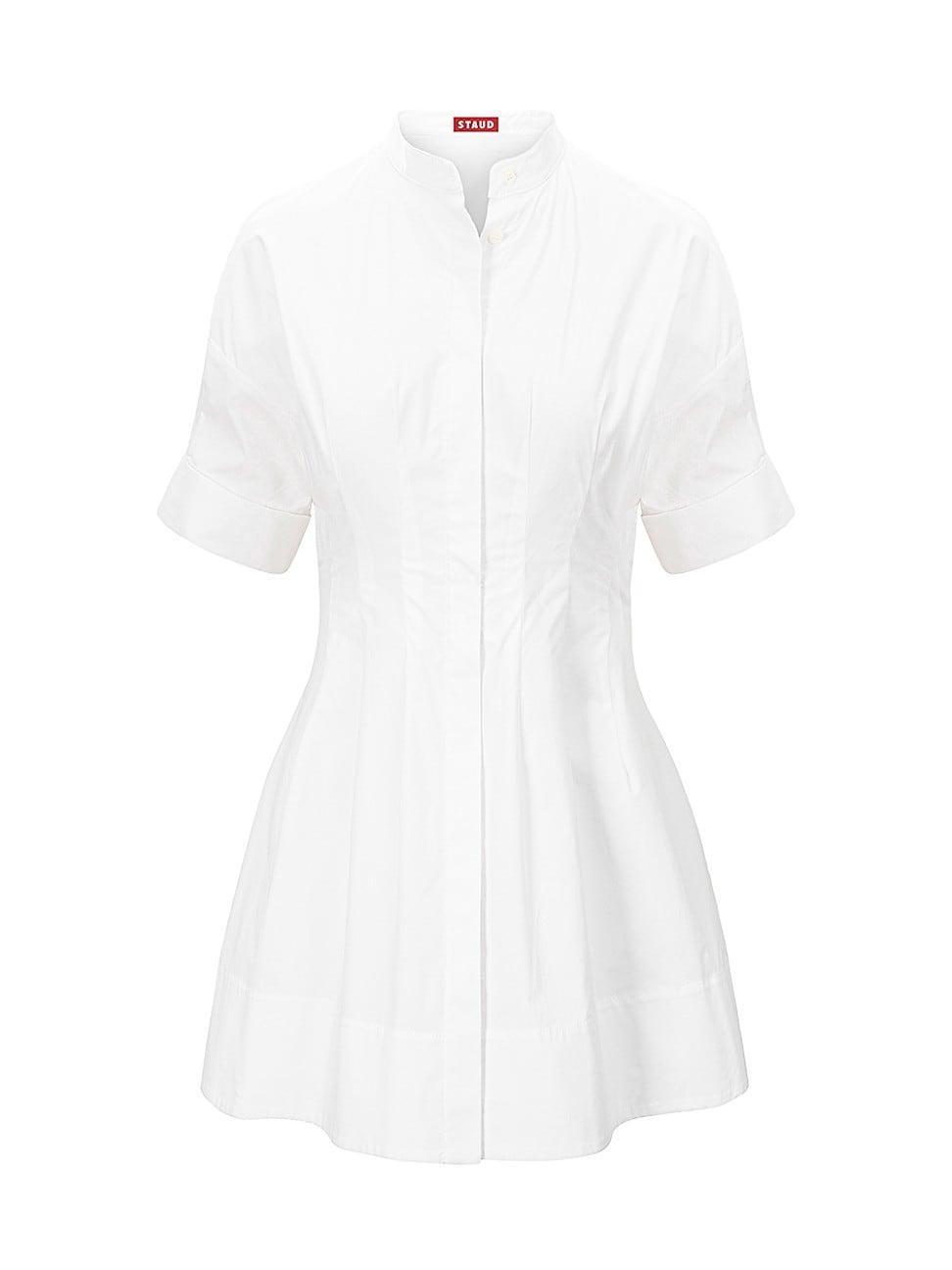 Womens Lorenza Stretch-Cotton Short-Sleeve Minidress Product Image