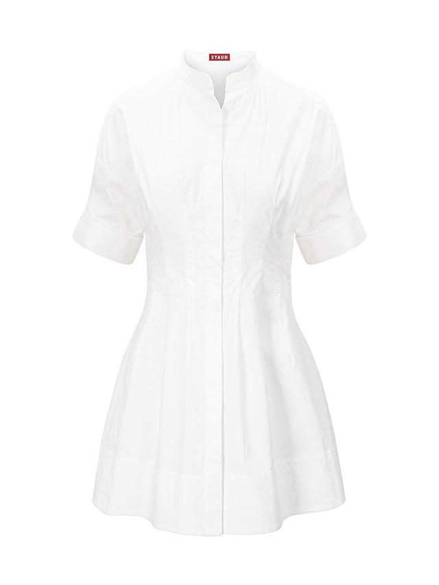 Womens Lorenza Stretch-Cotton Short-Sleeve Minidress Product Image