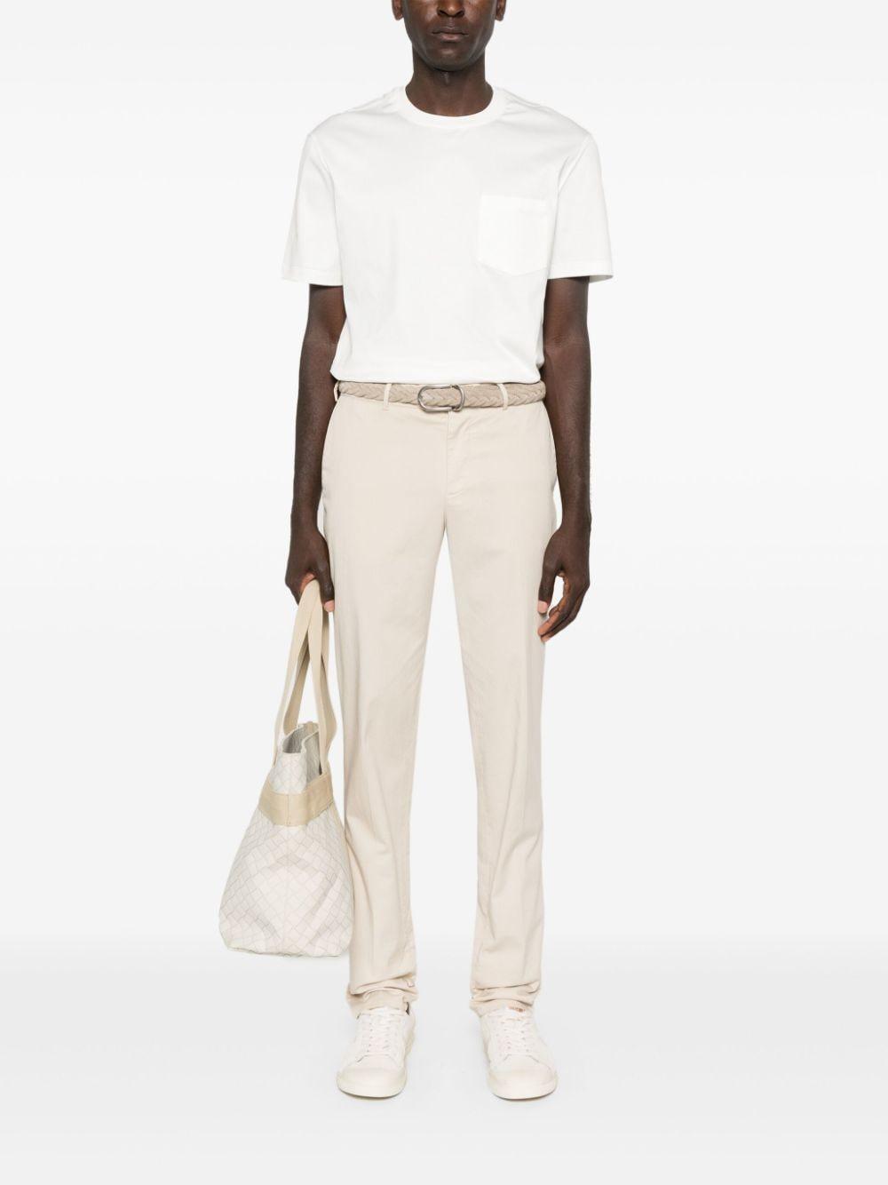 BRUNELLO CUCINELLI Patch-pocket Cotton T-shirt In Off White Product Image