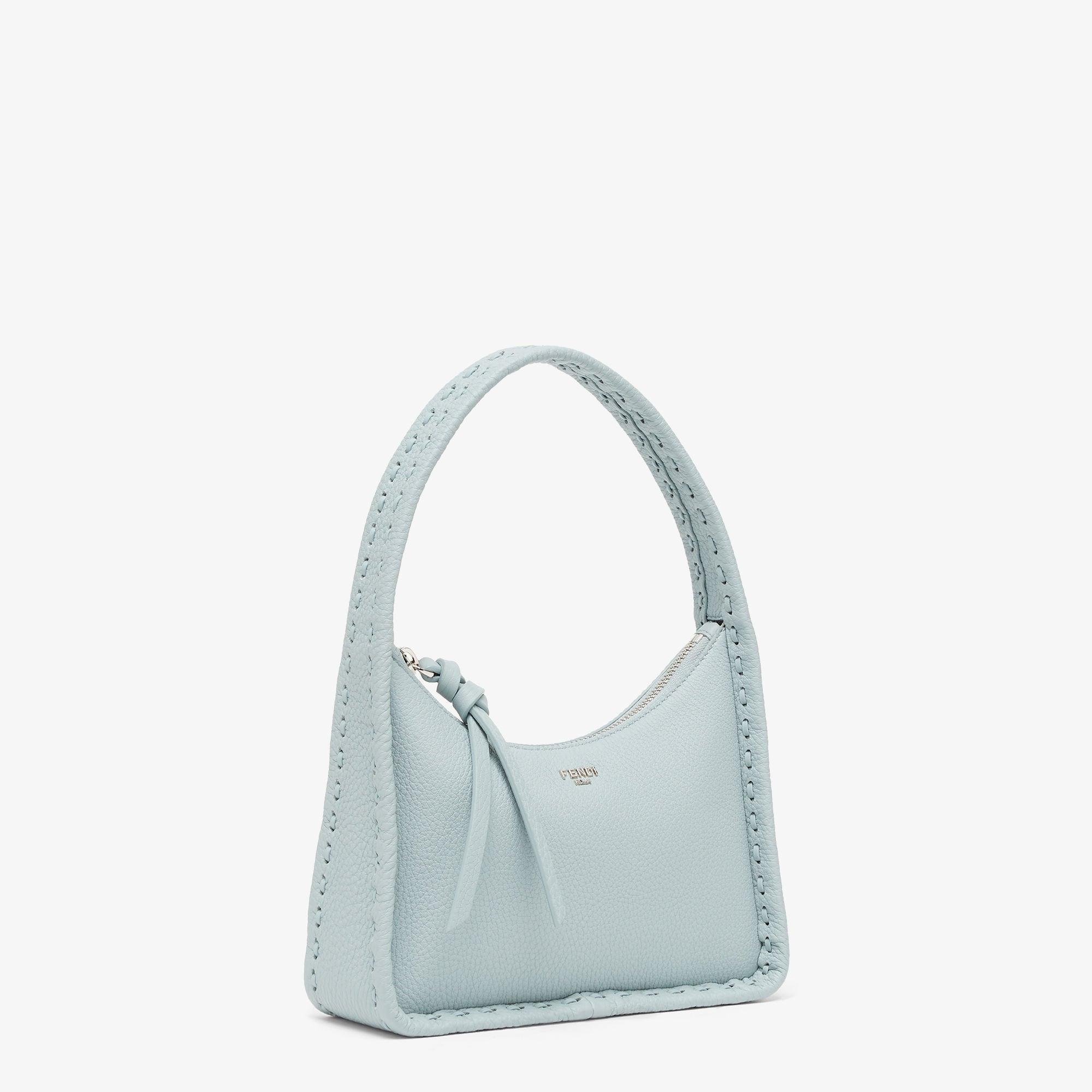 Mini FendessenceSmall light blue Selleria bag with 264 hand-sewn topstitches Product Image