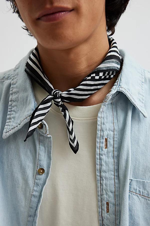 Check & Stripe Mix Bandana Mens at Urban Outfitters Product Image