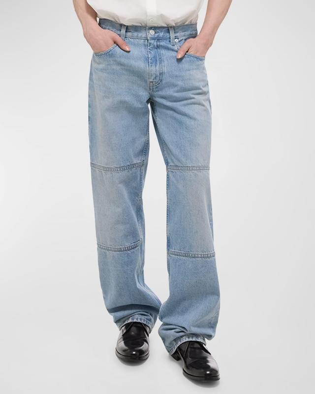 Mens Denim Relaxed-Fit Carpenter Pants Product Image