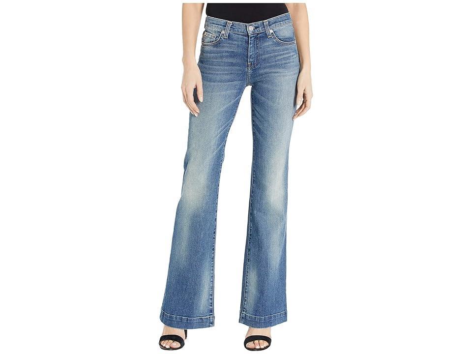 7 For All Mankind Luxe Vintage Dojo in Distressed Authentic Light (Distressed Authentic Light) Women's Jeans Product Image