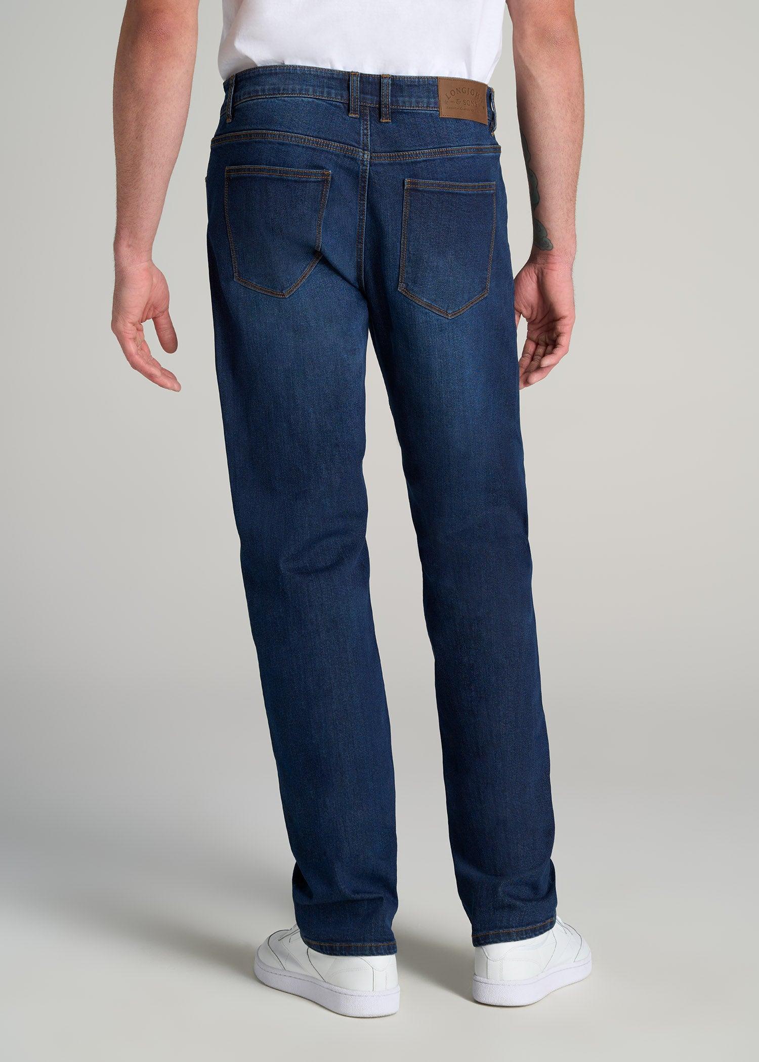 LJ&S STRAIGHT LEG Jeans for Tall Men in Charger Blue Male Product Image