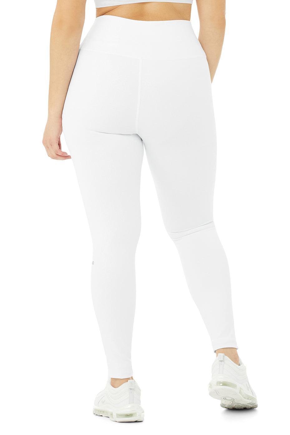 High-Waist Airbrush Legging - White Female Product Image