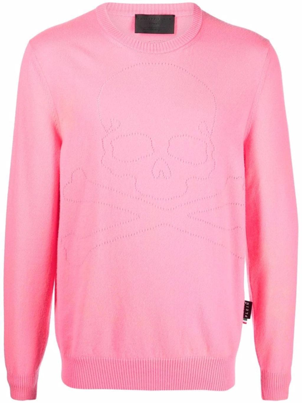 Crew Neck Cashmere Jumper In Pink Product Image