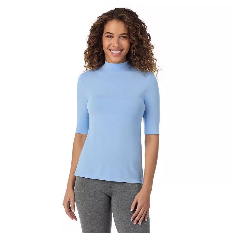 Womens Cuddl Duds Softwear with Stretch Elbow Sleeve Mockneck Top Product Image