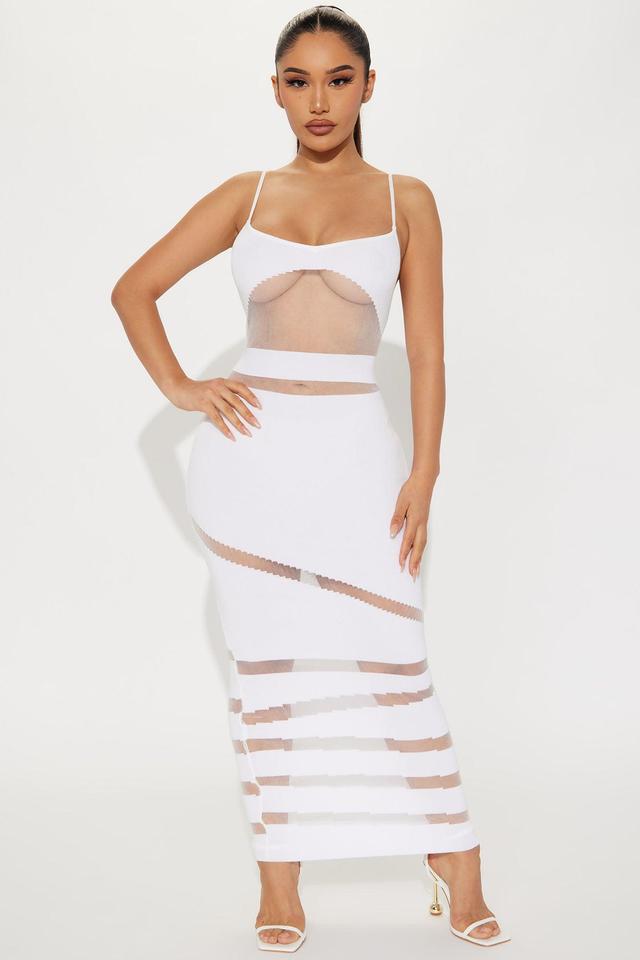 Nikita Knit Midi Dress - White Product Image