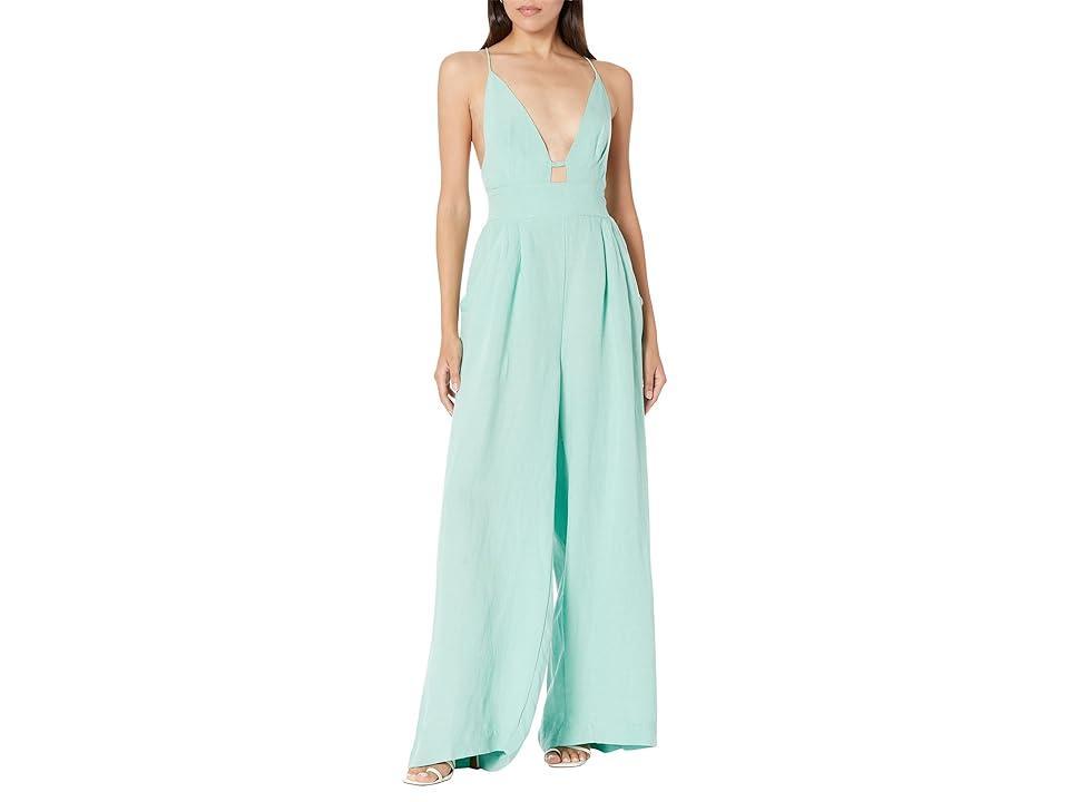 Free People Emma Jumpsuit (Pastel Jade) Women's Jumpsuit & Rompers One Piece Product Image