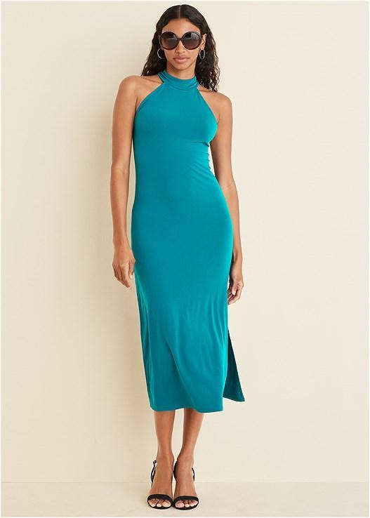 High Neck Midi Dress Product Image