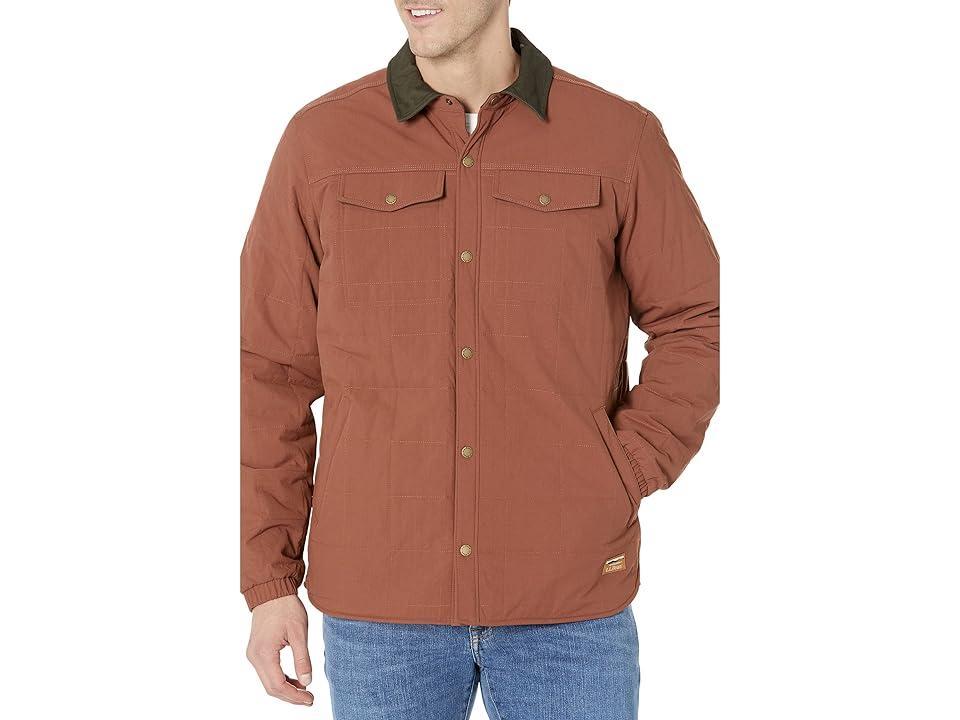 L.L.Bean Insulated Utility Shirt Jacket - Tall (Dark Barley) Men's Clothing Product Image