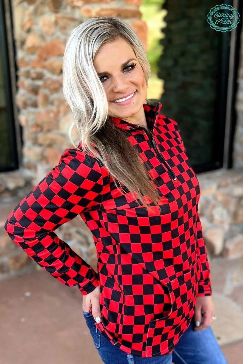 Sterling Kreek Black & Red Pep Rally Pullover Product Image