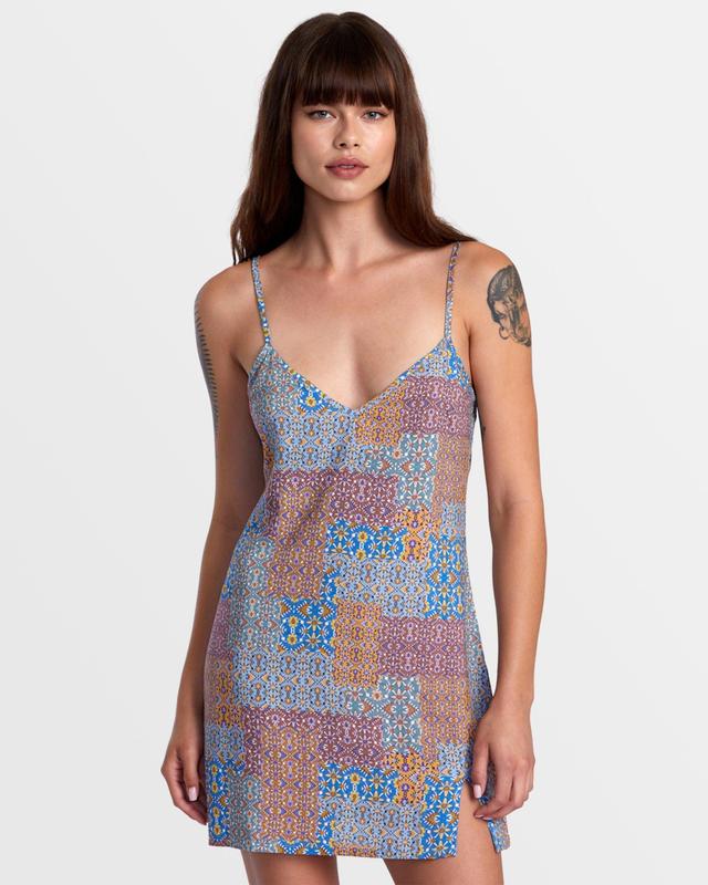 Slip Up Mini Dress - Federal Blue Product Image