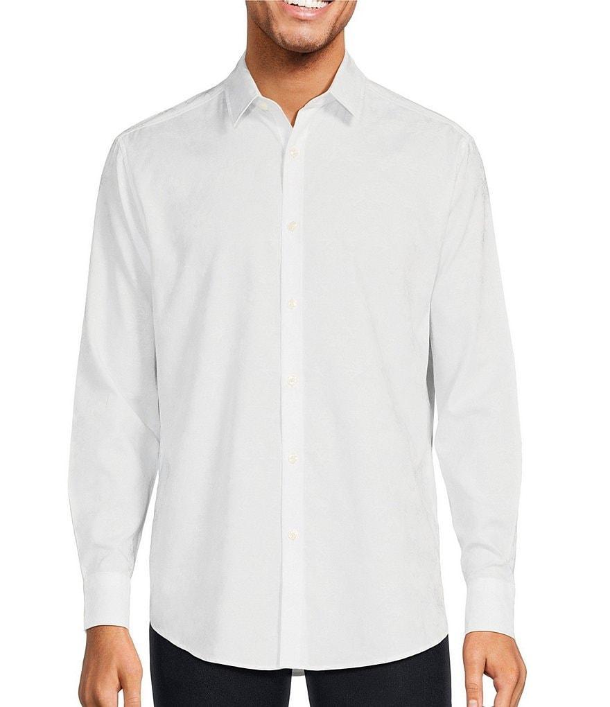 Murano Pattern Jacquard Long Sleeve Woven Shirt Product Image