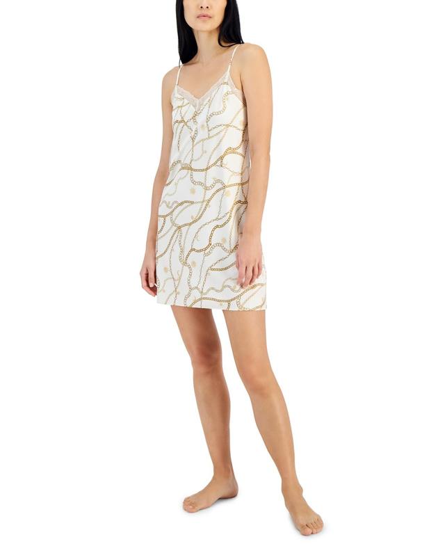 Women's Stretch Satin Chemise, Created for Macy's Product Image