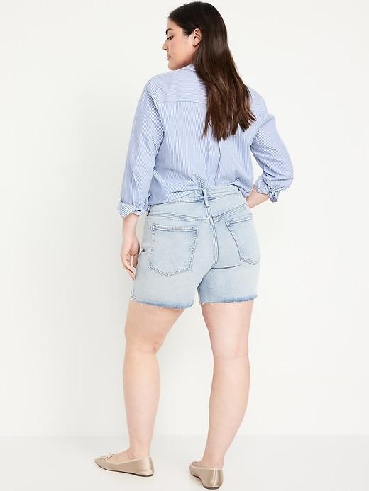 High-Waisted OG Jean Cut-Off Shorts -- 5-inch inseam Product Image