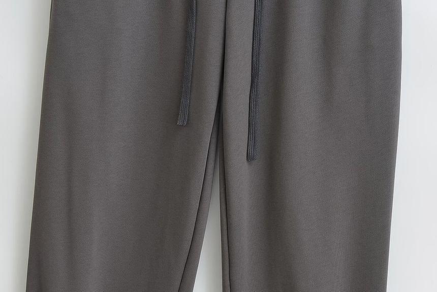 High Rise Plain Sweatpants Product Image