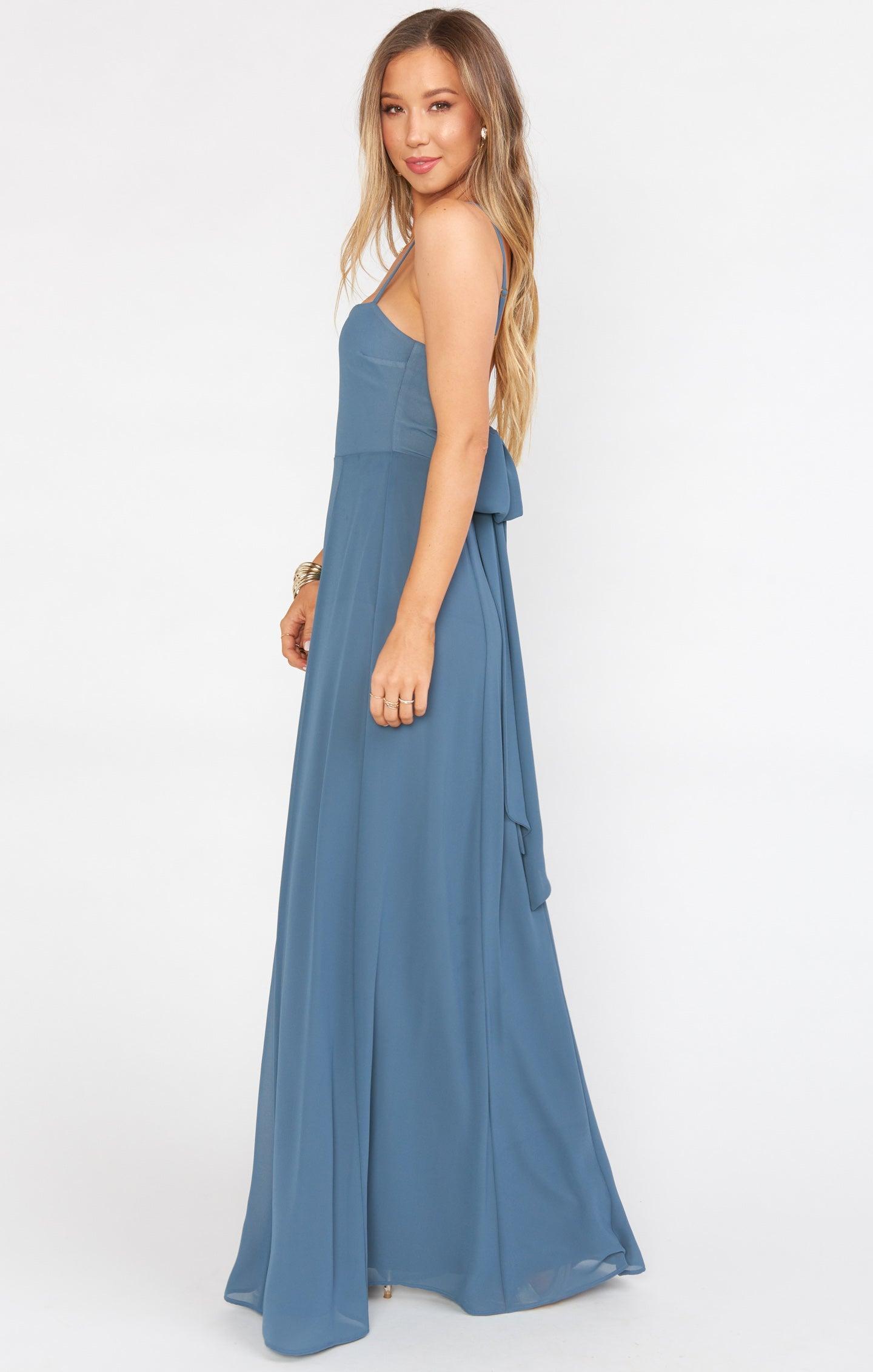 Lauren Tie Maxi Dress ~ Silver Sage Crisp Product Image