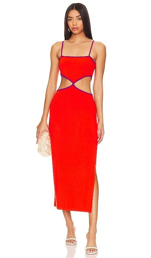 LSPACE Libra Dress in Red. Product Image