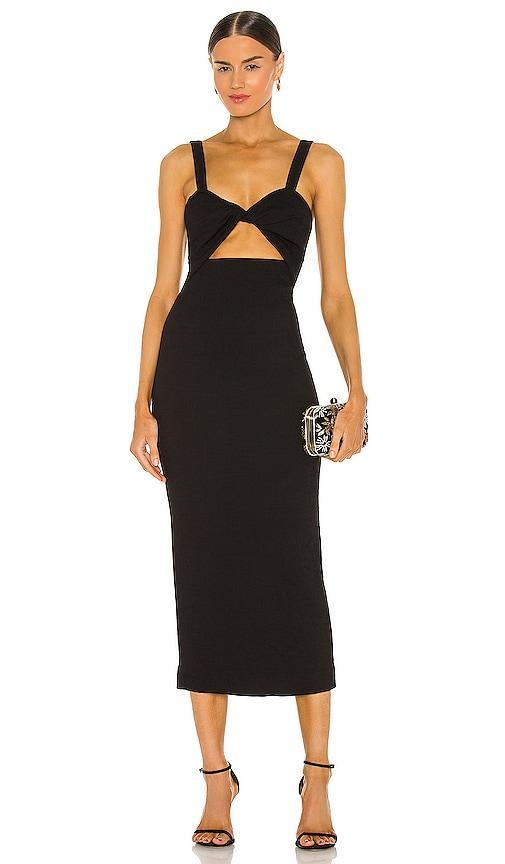 Simone Fitted Cut Out Midi Dress Product Image