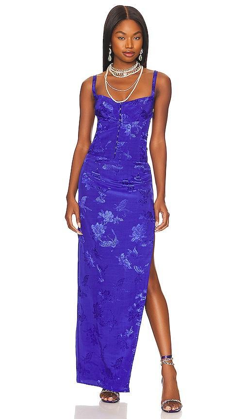 Lovers and Friends Lovers + Friends Bellevue Gown in Blue. Product Image