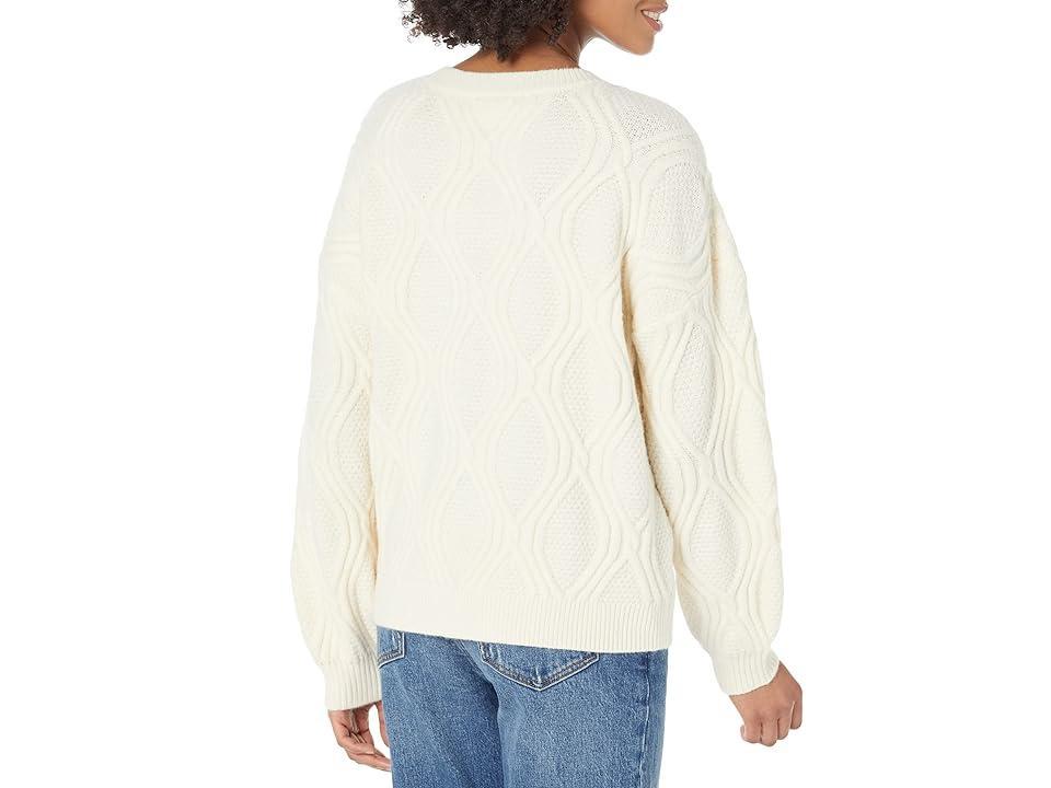 line and dot Sincerely Sweater (Cream) Women's Clothing Product Image