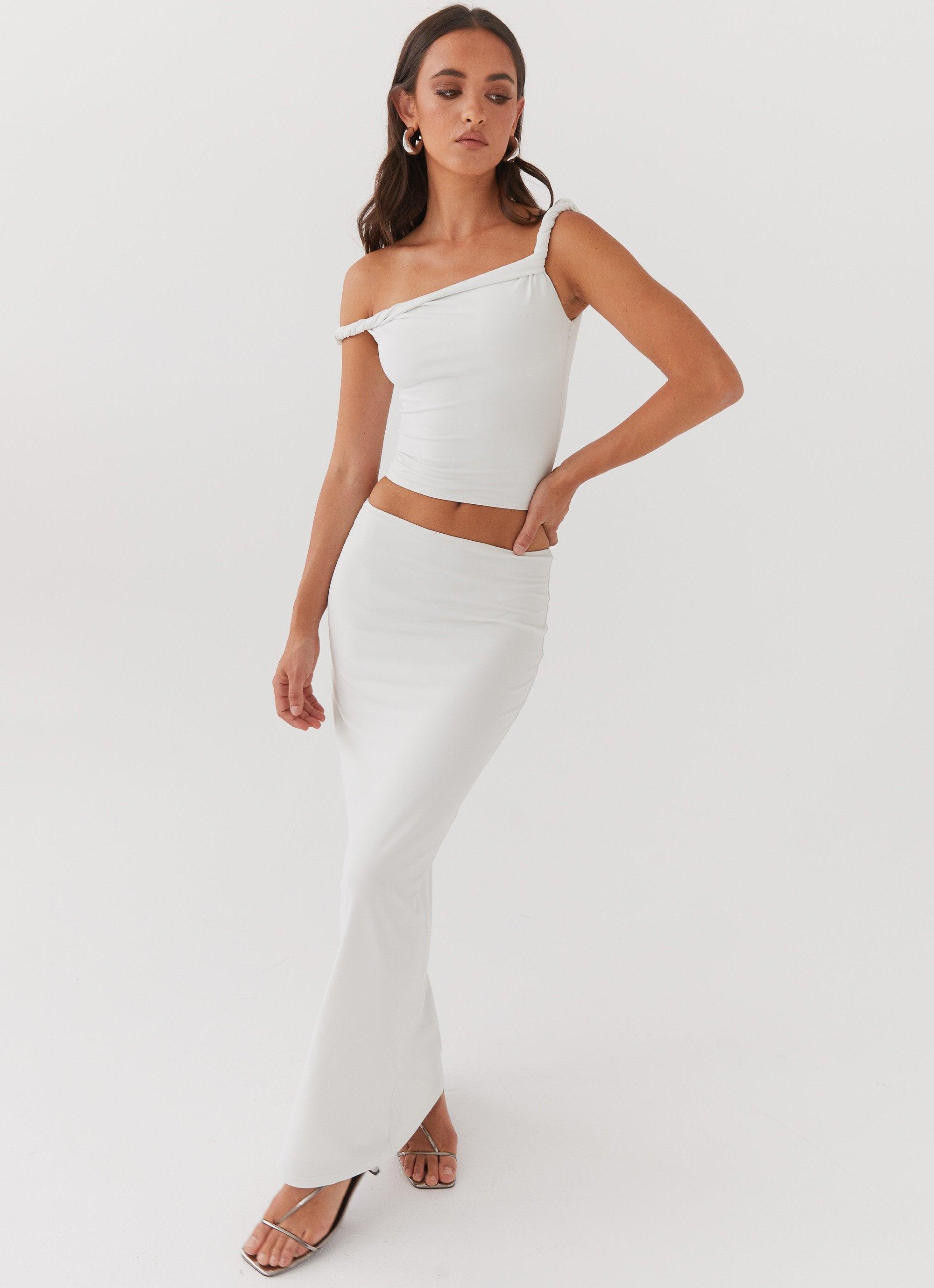 Solace Soul Maxi Skirt - Ivory Product Image