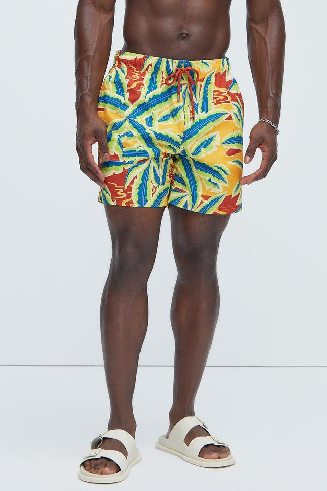 Ramiro Palm Swim Trunks - Multi Color Product Image