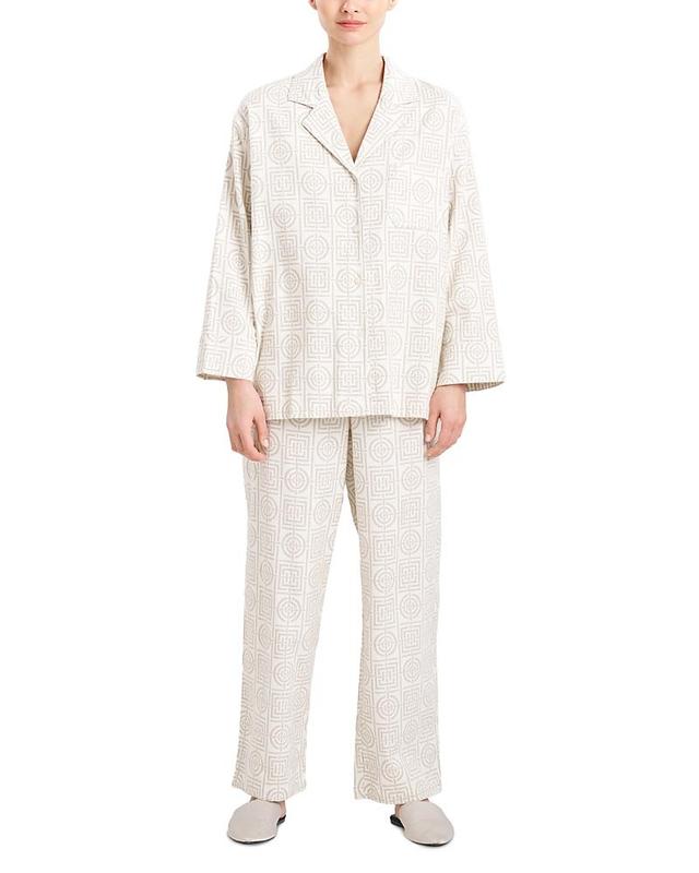 Womens Flannel Infinity Cotton Pajama Set Product Image