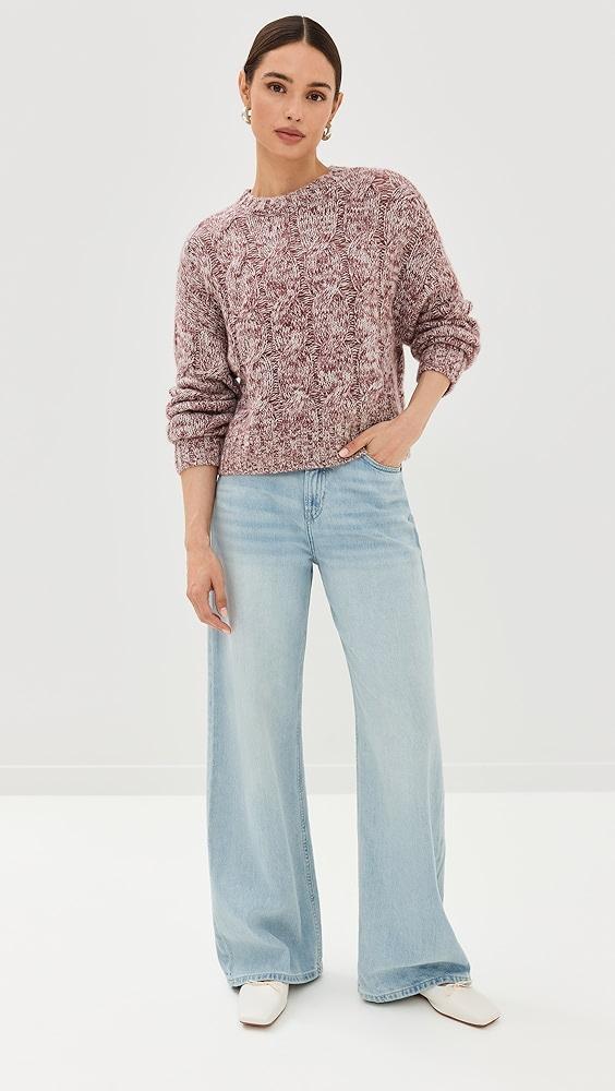 Sablyn Tristan M Marled Cashmere Crew Neck Pullover | Shopbop Product Image