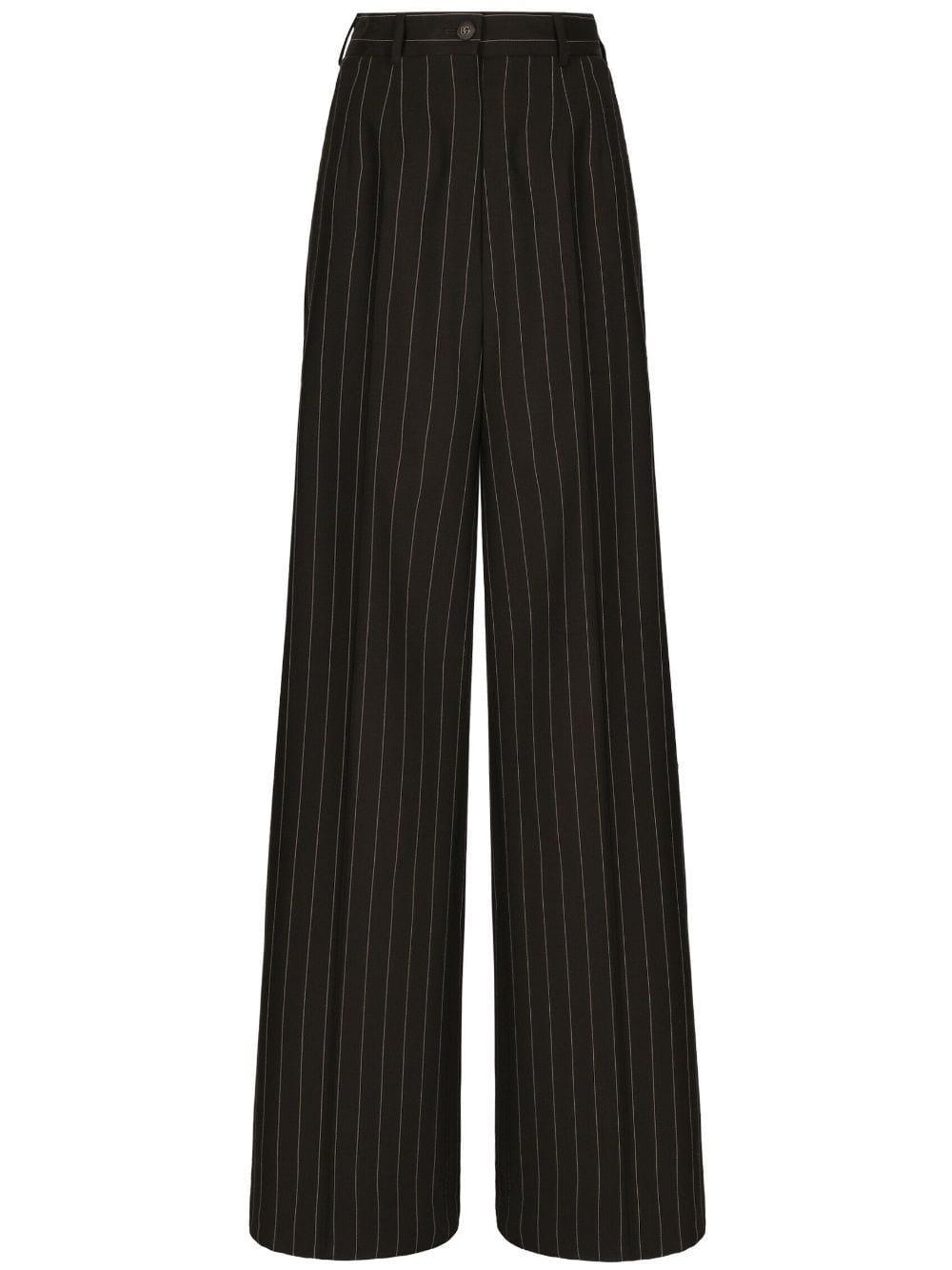 Stretch Gabardine Trousers In Black Product Image