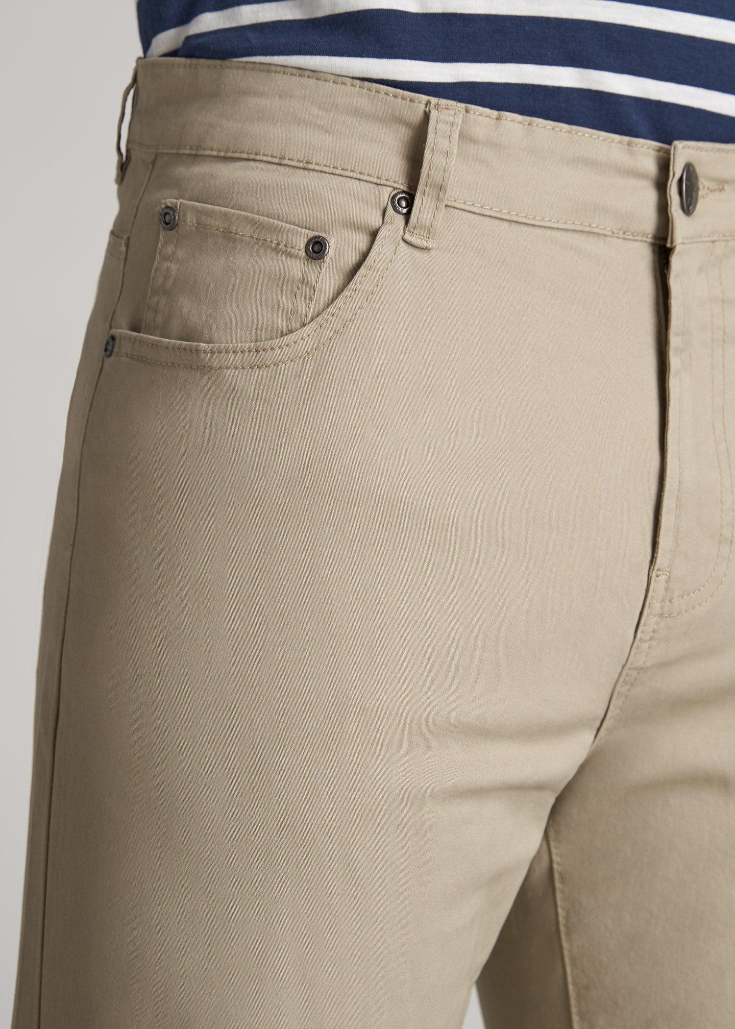 J1 STRAIGHT Leg Five-Pocket Pants for Tall Men in Desert Khaki Male Product Image