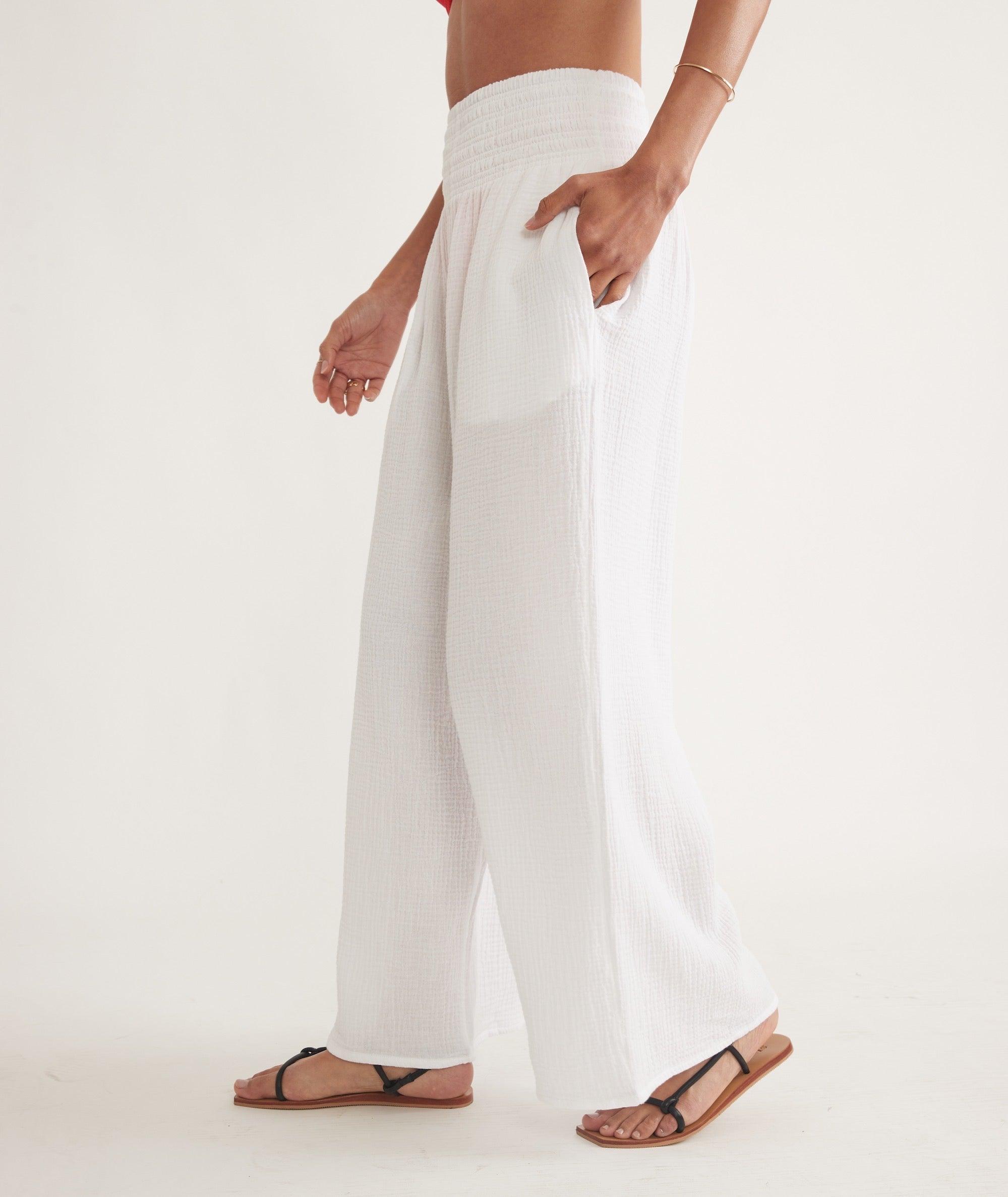 Sophia Double Cloth Palazzo Pant Product Image