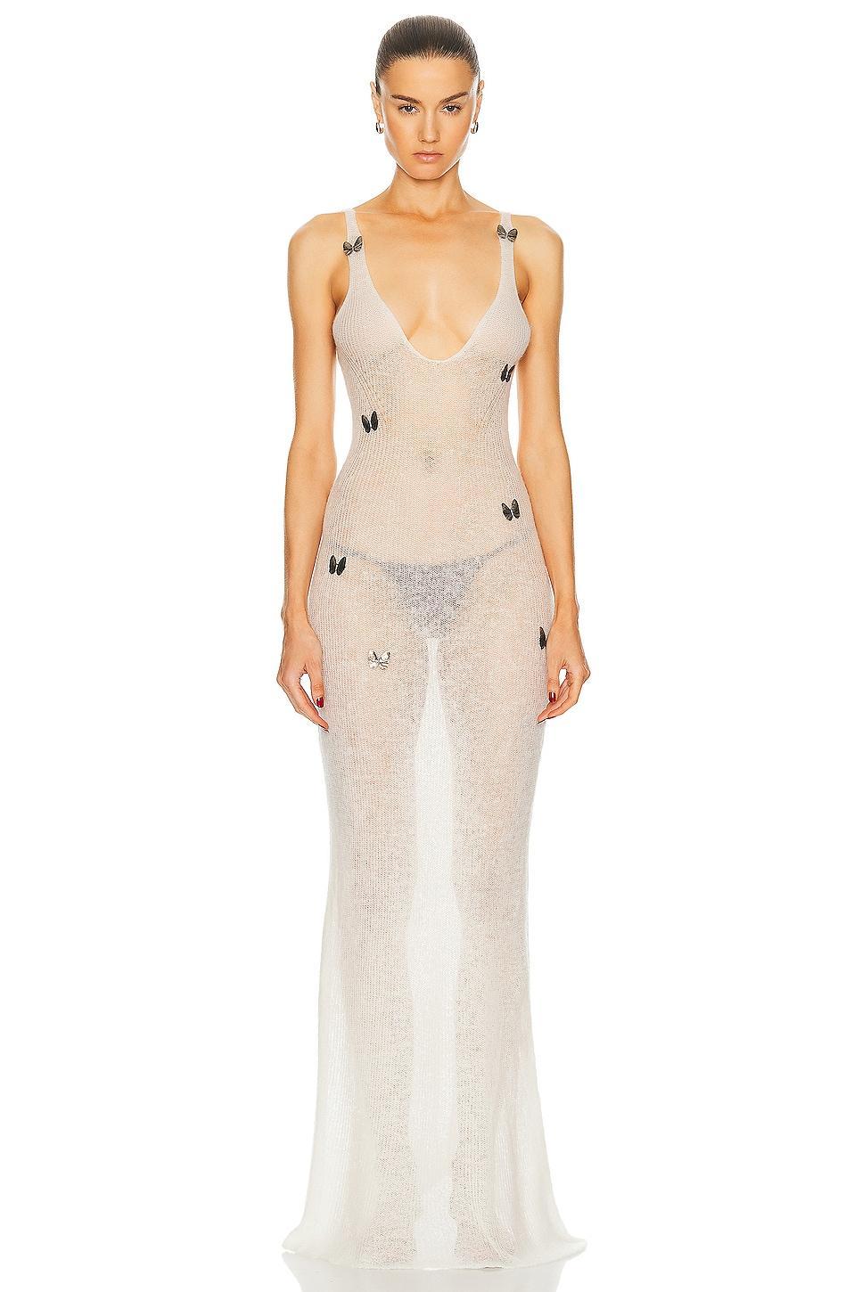 Aya Muse Maxim Dress in Ivory. - size M (also in L) Product Image