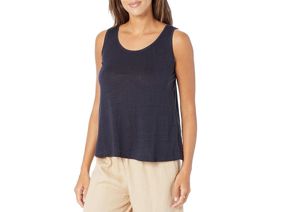 Eileen Fisher Scoop Short Tank (Nocturne) Women's Clothing Product Image