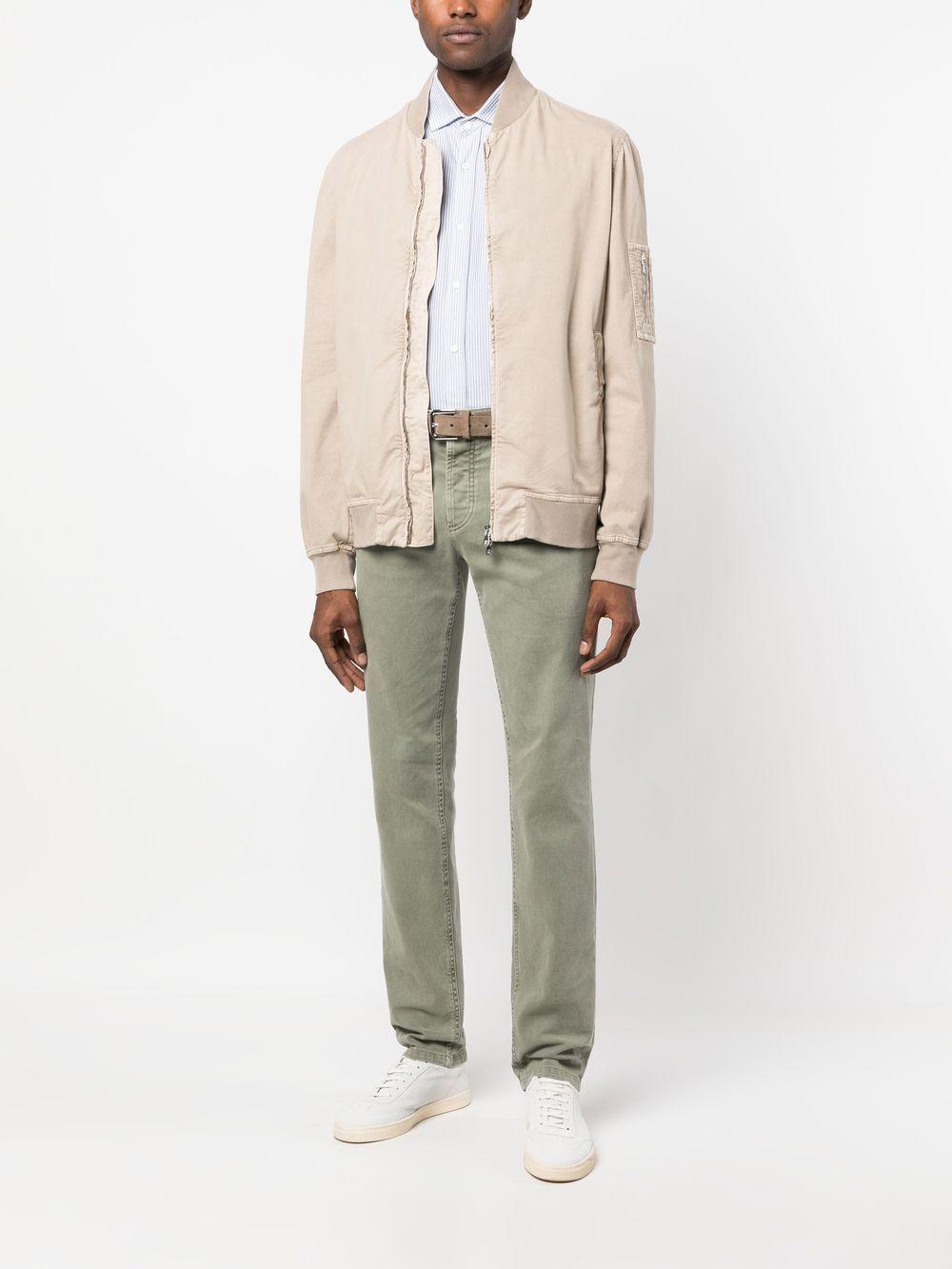 Zip-up Bomber Jacket In Neutrals Product Image