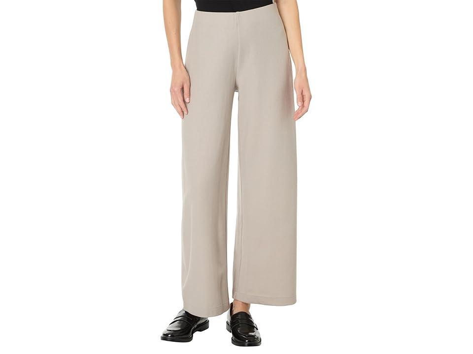 Eileen Fisher Petite Full Length Wide Pant (Dove) Women's Dress Pants Product Image