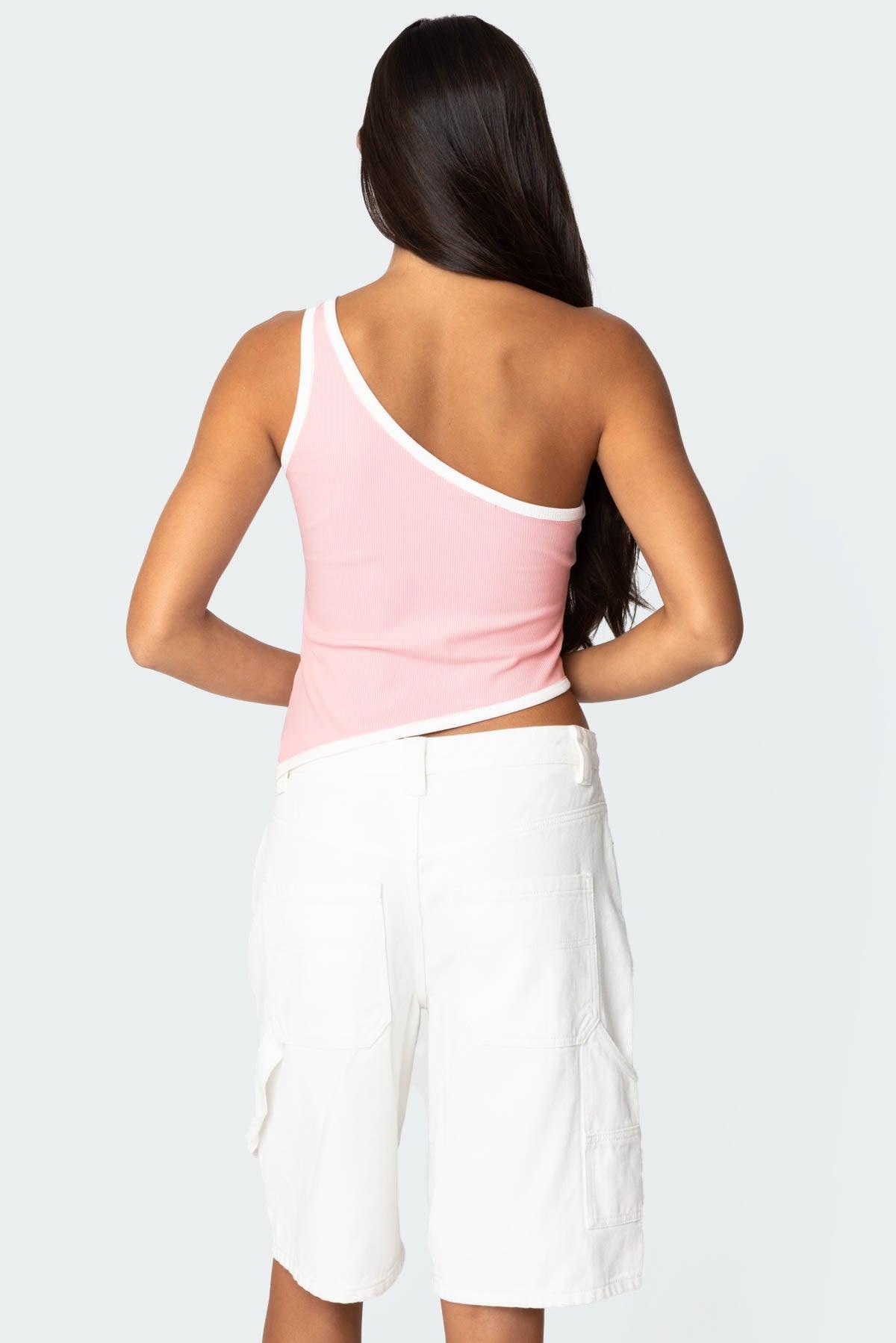 Asymmetric Contrast Top Product Image