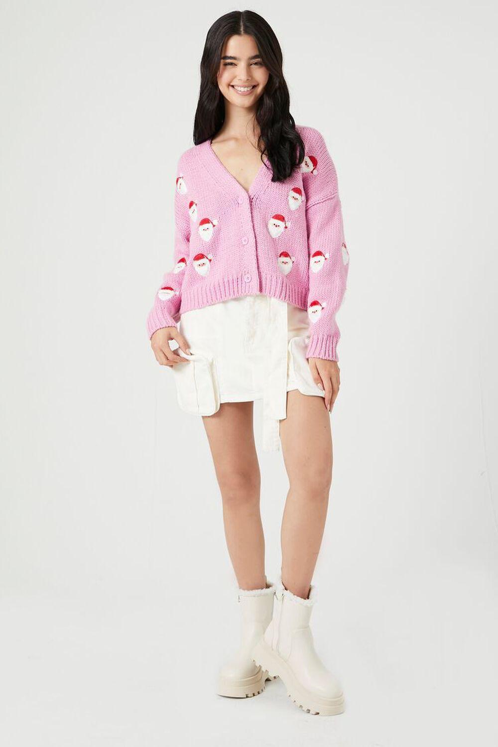 Santa Patch Cardigan Sweater | Forever 21 Product Image