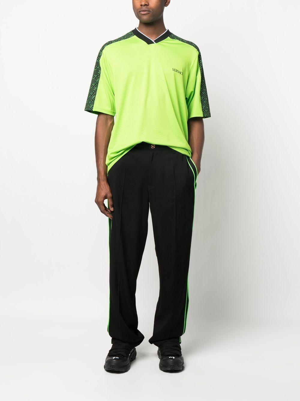 Striped-detailing Trousers In Black Product Image