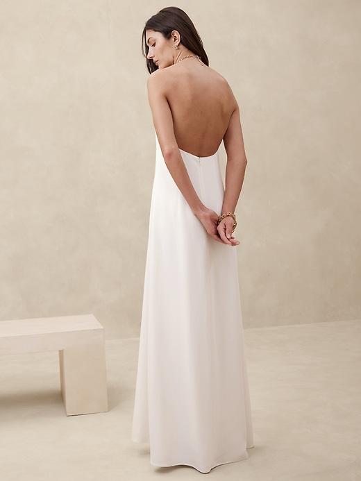 Crepe Halter Gown Product Image