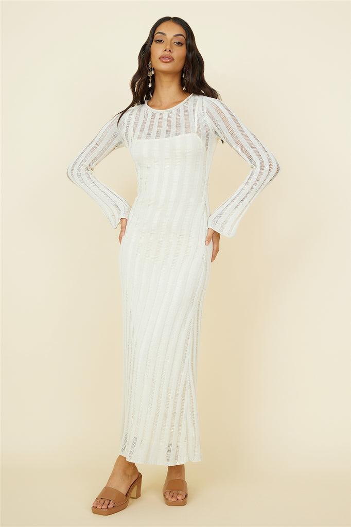 Exploration Maxi Dress Beige Product Image