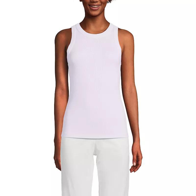 Lands End Womens Rib Tank Top Product Image