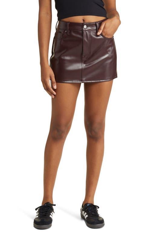 PacSun 5-Pocket Faux Leather Miniskirt Product Image