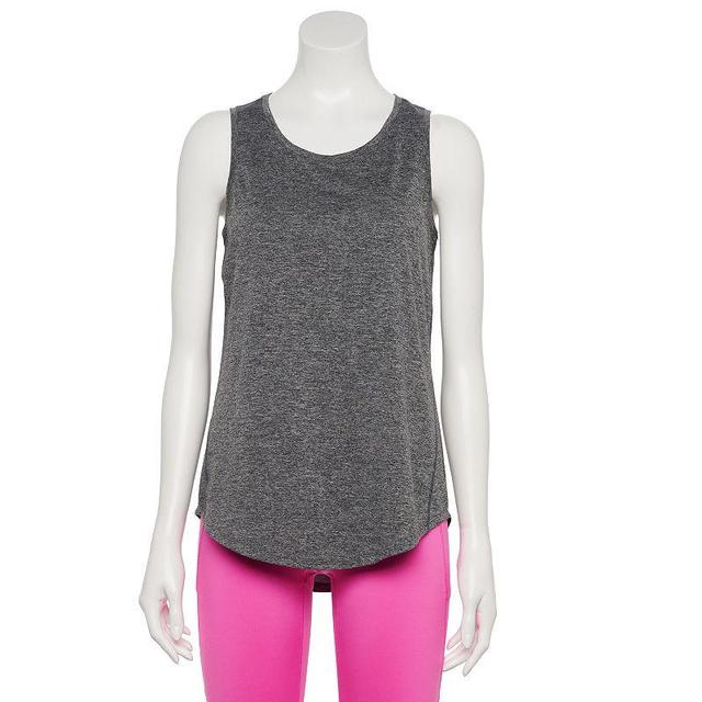 Womens Tek Gear Core Crewneck Tank Top Grey Product Image