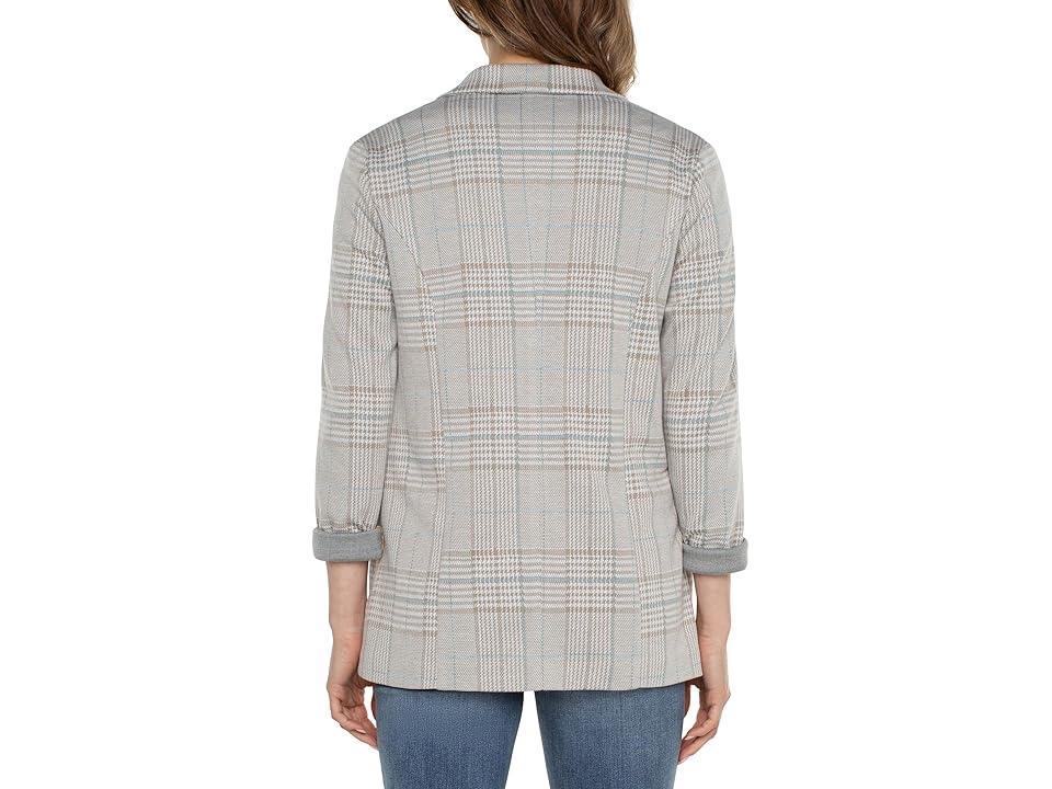 Liverpool Los Angeles Plaid Boyfriend Blazer Product Image