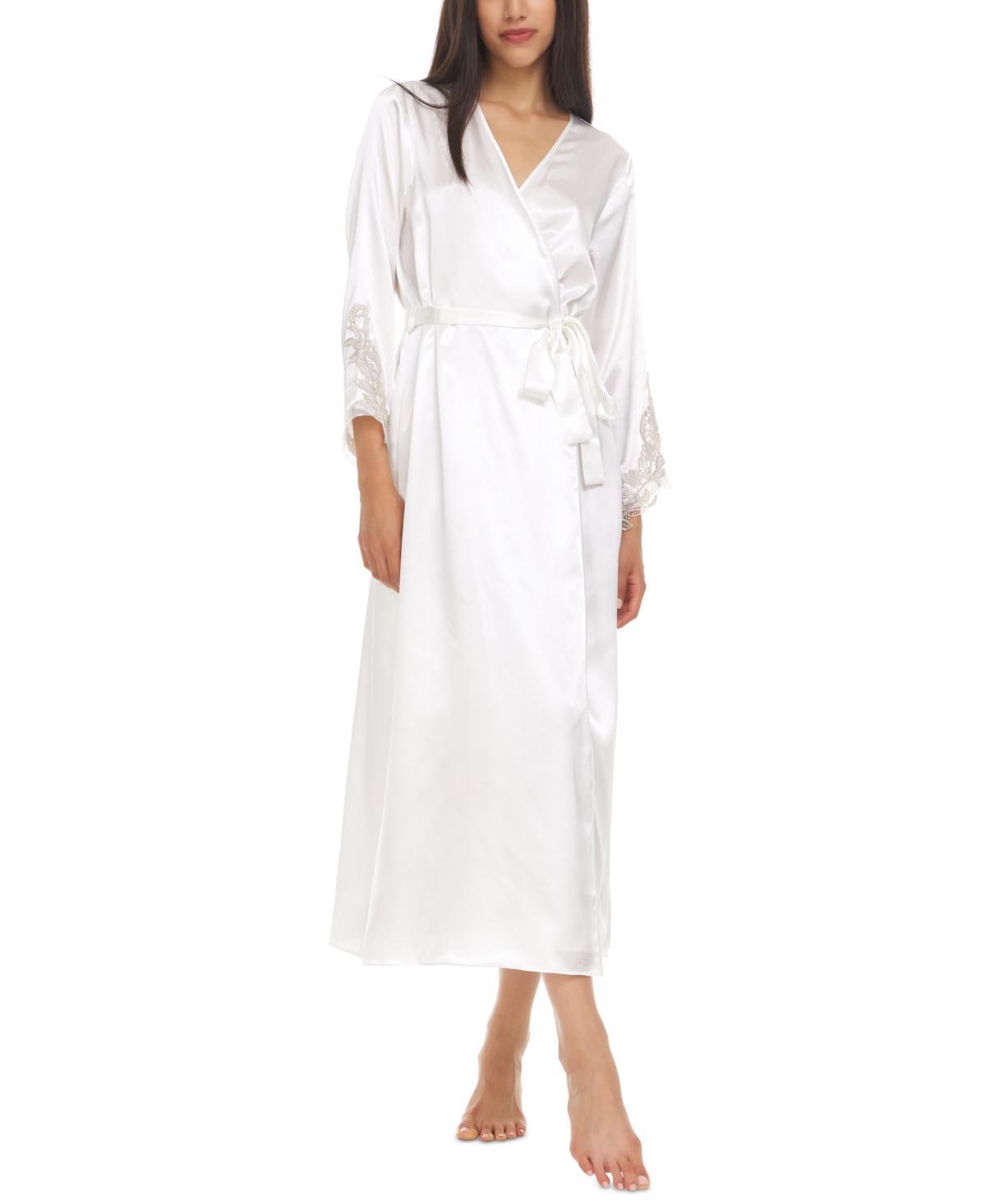 Flora by Flora Nikrooz Stella Satin Venise Trim Robe Product Image