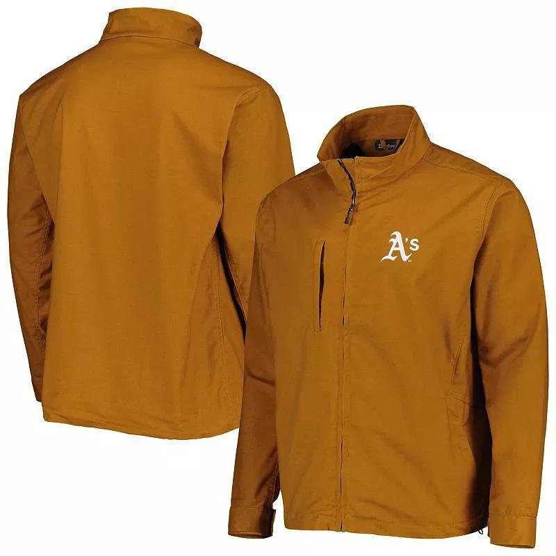 Mens Dunbrooke Tan Oakland Athletics Journey Tri-Blend Full-Zip Jacket Product Image