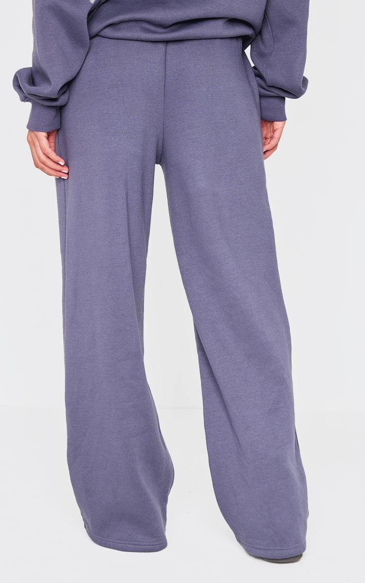 Navy Palm Springs Print Wide Leg Sweatpants Product Image